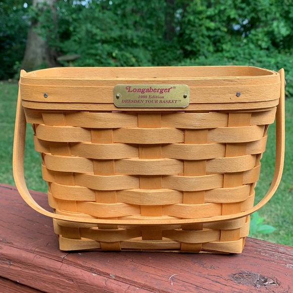 Longaberger 1998 Dresden Tour Basket, 5” x 8 1/2” x 6 1/2” - Picture 6 of 13
